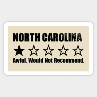 North Carolina One Star Review Magnet